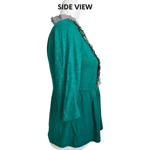 Anthropologie Deletta boho tuxedo top, Medium Petite, EUC - Picture 3 of 5